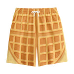 Round Waffle Print Cotton Shorts