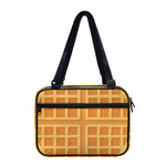 Round Waffle Print Double Strap Bible Bag