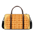 Round Waffle Print Duffel Bag