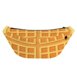 Round Waffle Print Fanny Pack