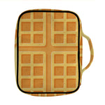 Round Waffle Print Front Pocket Bible Bag