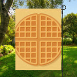 Round Waffle Print Garden Flag