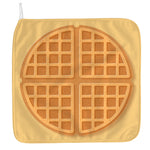 Round Waffle Print Hand Towel