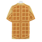 Round Waffle Print Hawaiian Shirt