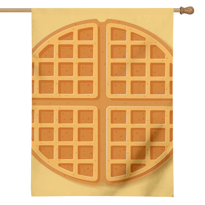Round Waffle Print House Flag