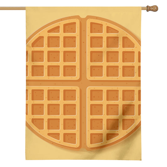 Round Waffle Print House Flag
