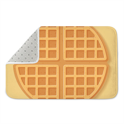 Round Waffle Print Indoor Door Mat