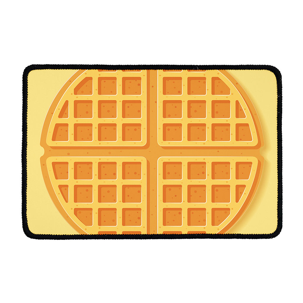 Round Waffle Print Kitchen Mat
