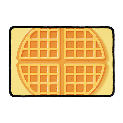 Round Waffle Print Kitchen Mat