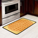 Round Waffle Print Kitchen Mat