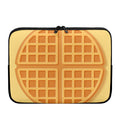 Round Waffle Print Laptop Sleeve