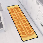 Round Waffle Print Long Kitchen Mat