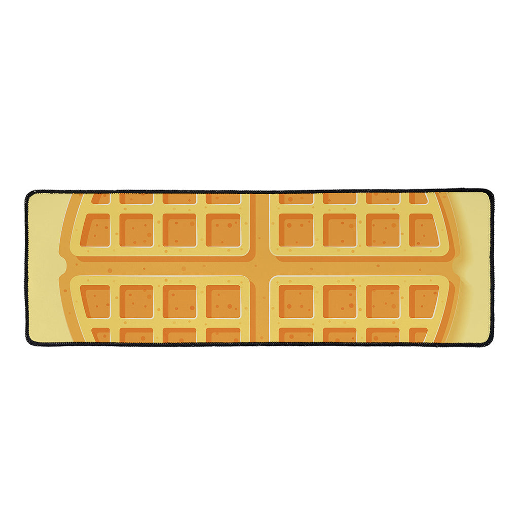 Round Waffle Print Long Kitchen Mat