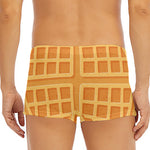 Round Waffle Print Men's Short Boxer Briefs