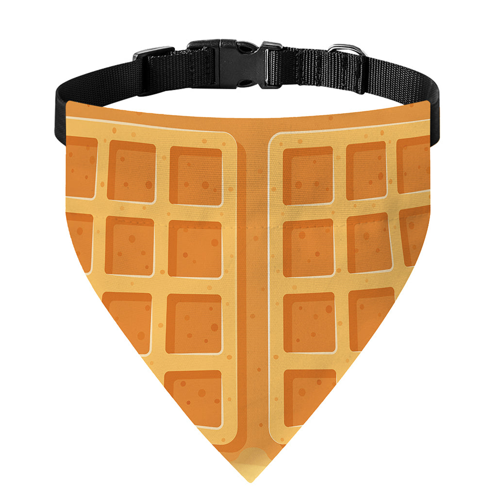 Round Waffle Print Over The Collar Dog Bandana