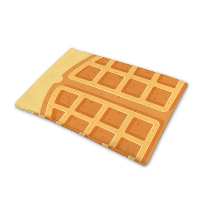 Round Waffle Print Pet Cooling Mat Cover