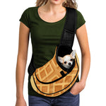 Round Waffle Print Pet Sling Carrier