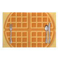 Round Waffle Print Placemat