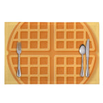 Round Waffle Print Placemat