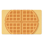 Round Waffle Print Polyester Doormat