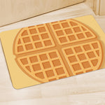 Round Waffle Print Polyester Doormat