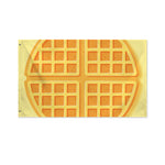 Round Waffle Print Polyester Flag