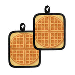 Round Waffle Print Pot Holders