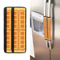 Round Waffle Print Refrigerator Handle Covers