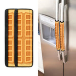 Round Waffle Print Refrigerator Handle Covers