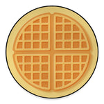 Round Waffle Print Round Floor Mat