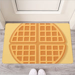 Round Waffle Print Rubber Doormat