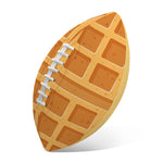 Round Waffle Print Rugby Ball
