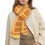 Round Waffle Print Scarf