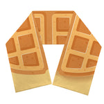 Round Waffle Print Scarf