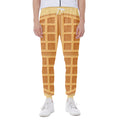 Round Waffle Print Joggers