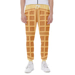 Round Waffle Print Scuba Joggers