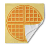 Round Waffle Print Silk Bandana