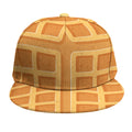 Round Waffle Print Snapback Cap