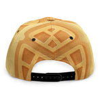 Round Waffle Print Snapback Cap