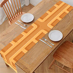 Round Waffle Print Table Runner