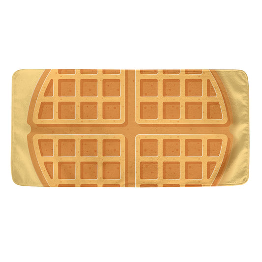 Round Waffle Print Towel