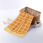 Round Waffle Print Towel