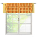 Round Waffle Print Window Valance