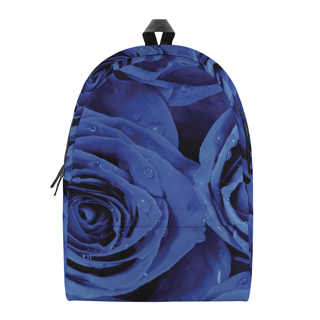 Royal Blue Rose Print Backpack