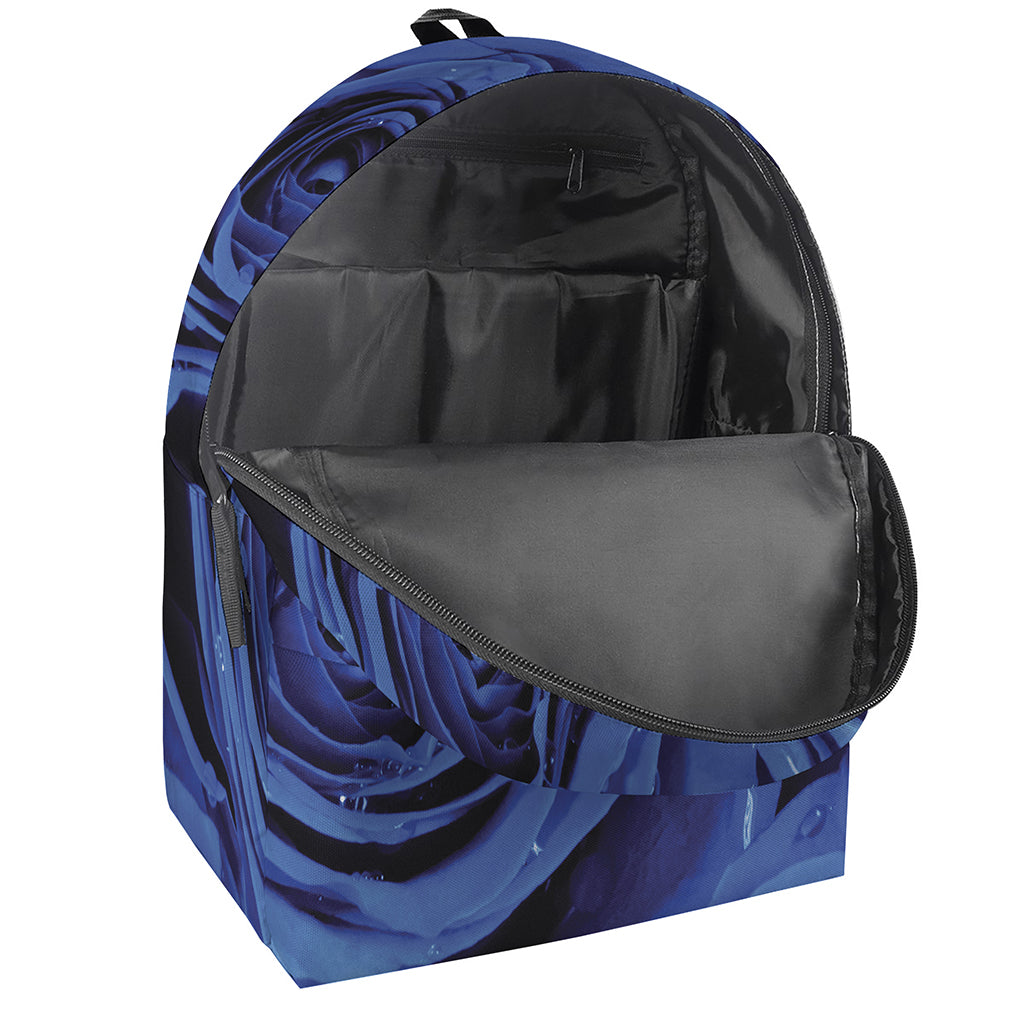 Royal Blue Rose Print Backpack