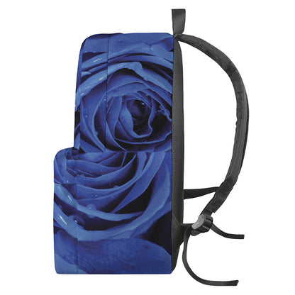 Royal Blue Rose Print Backpack