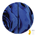 Royal Blue Rose Print Basketball
