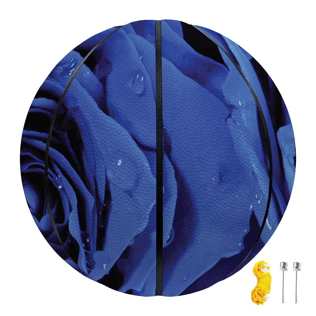 Royal Blue Rose Print Basketball