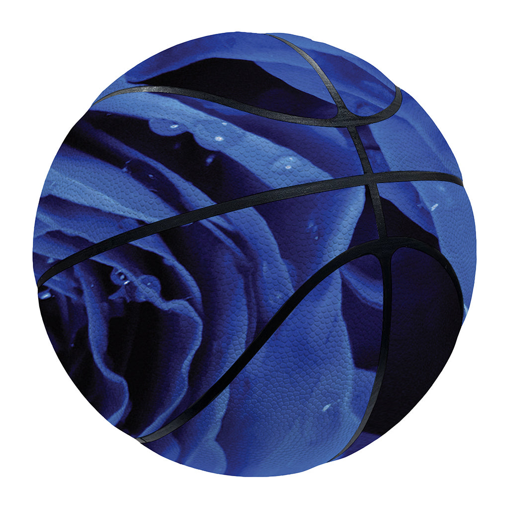 Royal Blue Rose Print Basketball