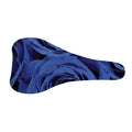 Royal Blue Rose Print Bicycle Seat Cover